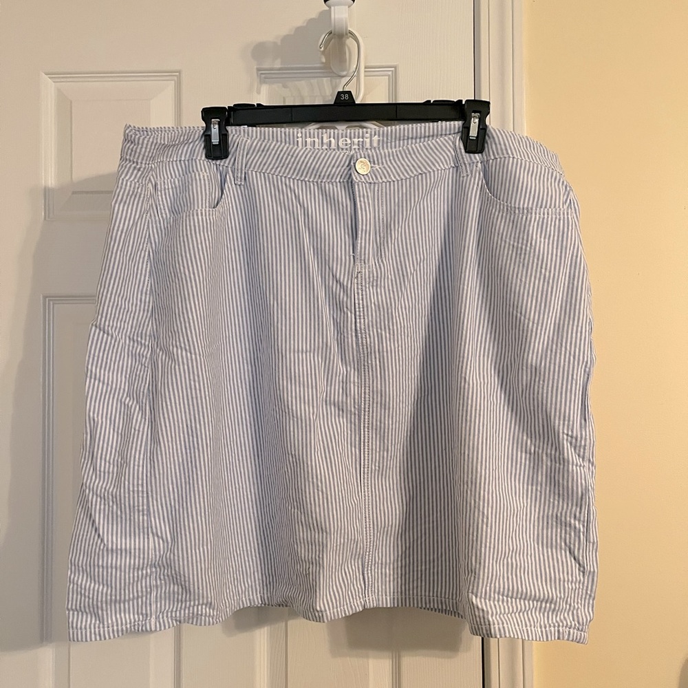 Inherit seersucker skirt